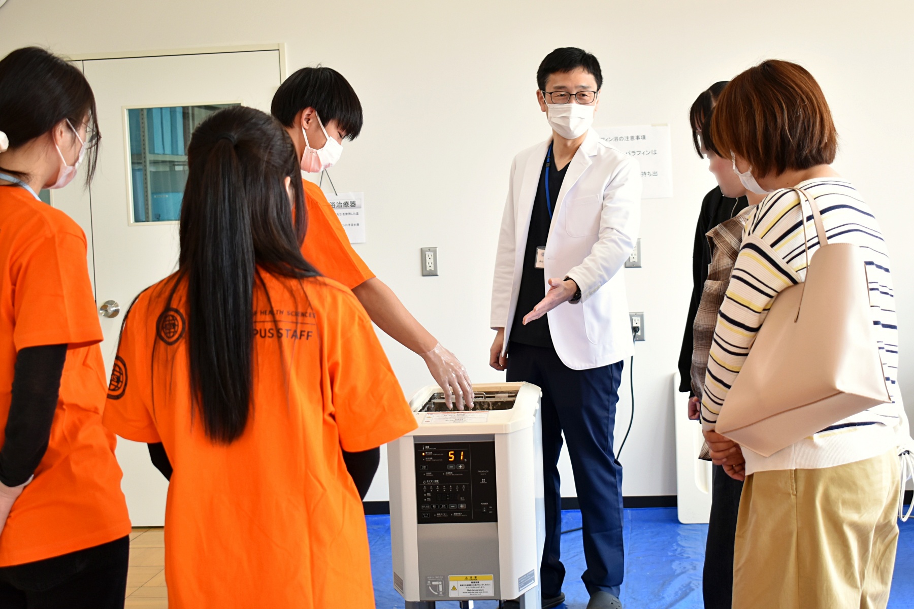 理学療法体験の様子