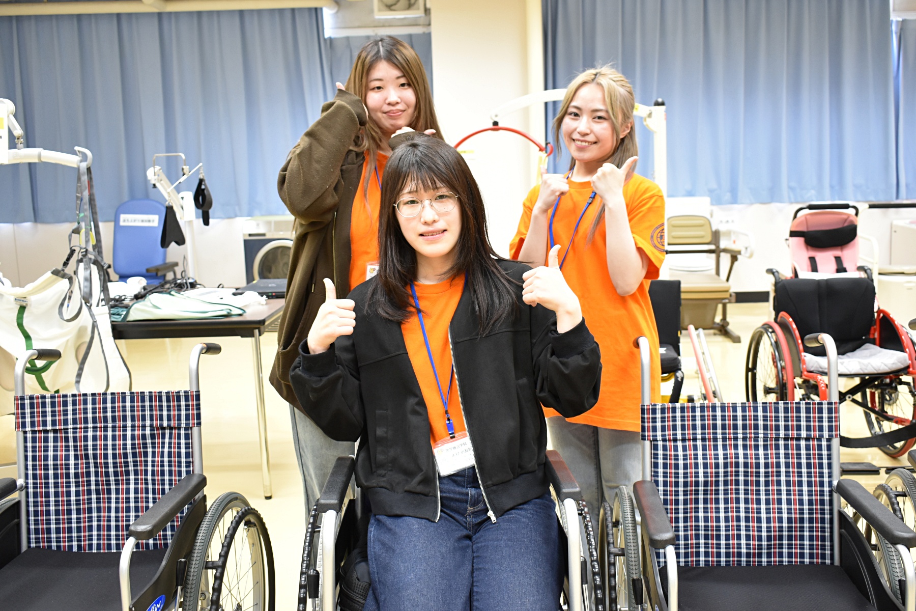 理学療法体験の様子